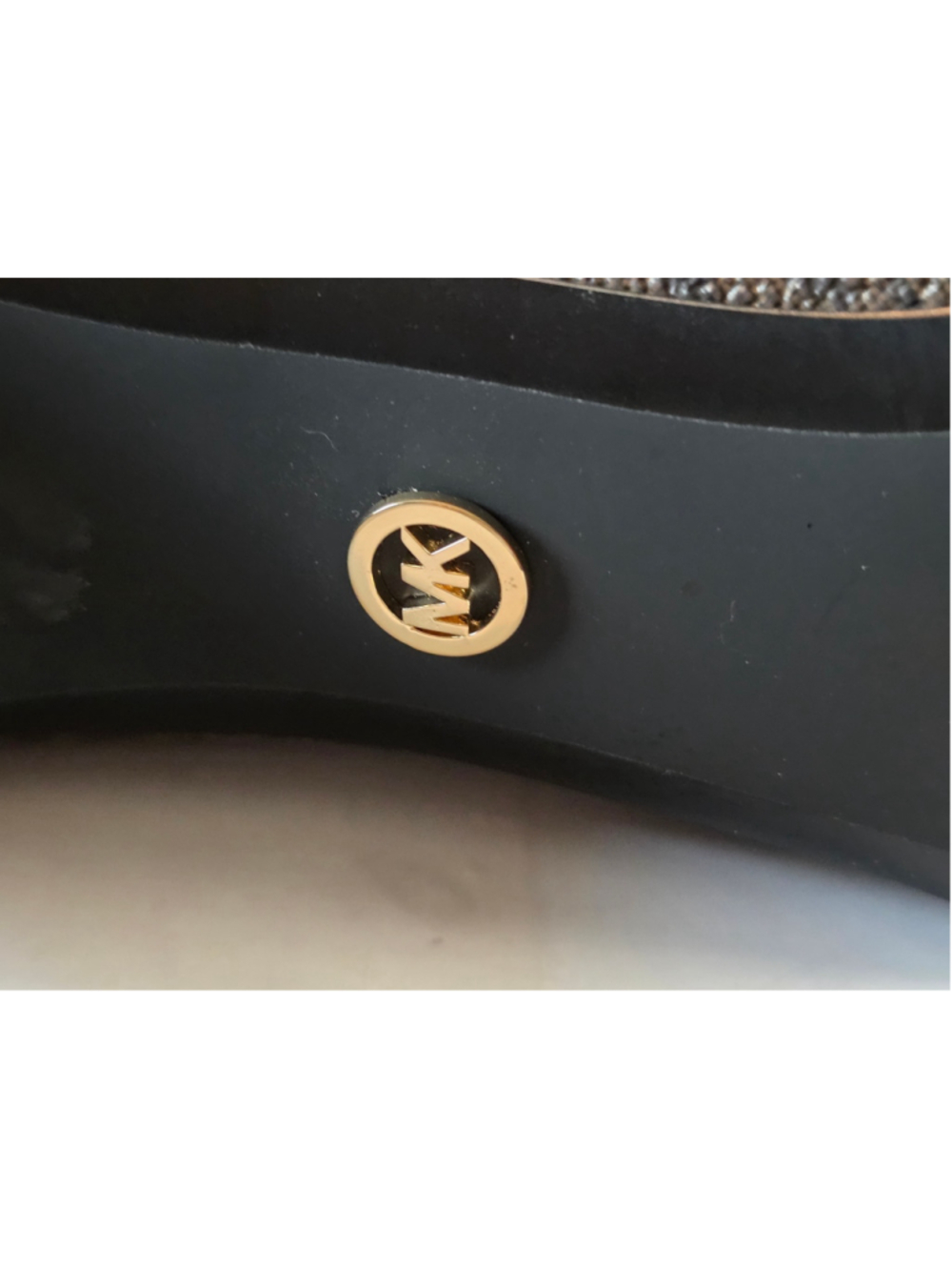 Michael Kors Lawson Logo Peep Toe Heels Women’s Size 11 - Picture 3 of 11